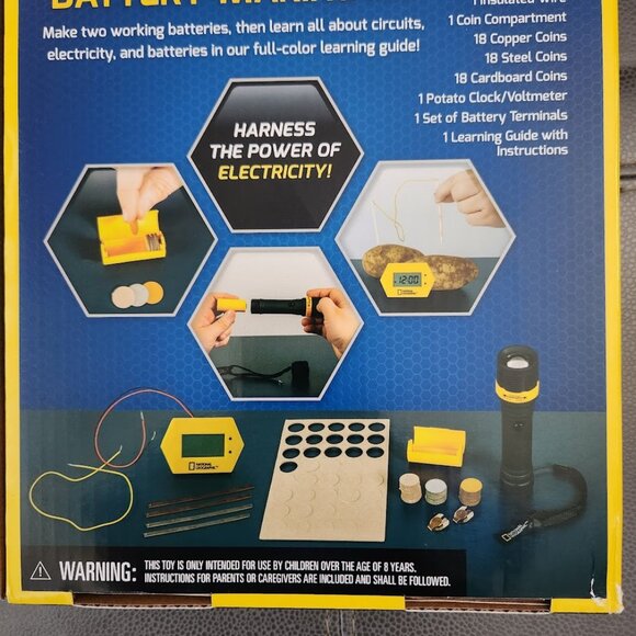 NATIONAL GEOGRAPHIC Battery Making Potato Clock and Penny Powered Flashlight Sci - Picture 6 of 11